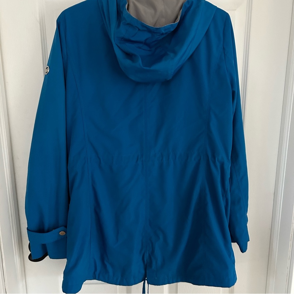 Michael Kors size Medium, Blue Hooded Women's Jacket - Picture 7 of 8